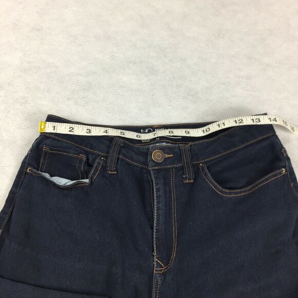 No Boundaries High Rise Skinny Leg Jeans Size 11 Womens Dark Blue Wash Denim - Picture 4 of 6